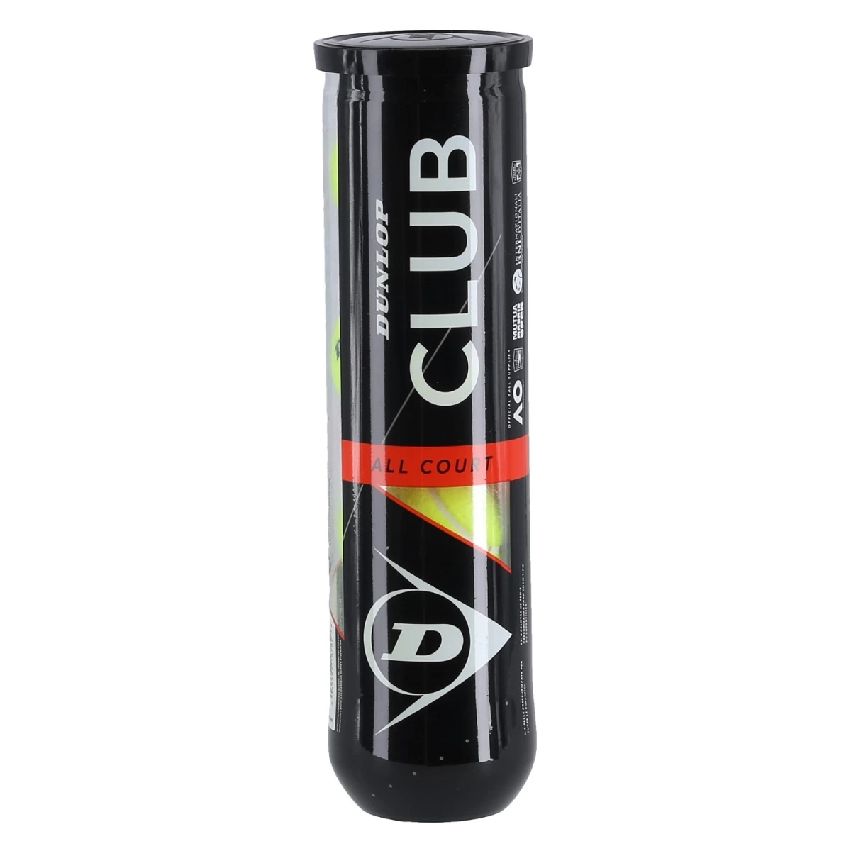 Dunlop Tennisbälle Club Allcourt (Standard-Trainingsball) Dose 4er 3 Dunlop Tennisbälle Club Allcourt (Standard-Trainingsball) Dose 4er