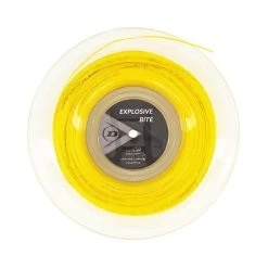 Dunlop Tennissaite Explosive Bite (Haltbarkeit+Spin) Gelb 200m Rolle