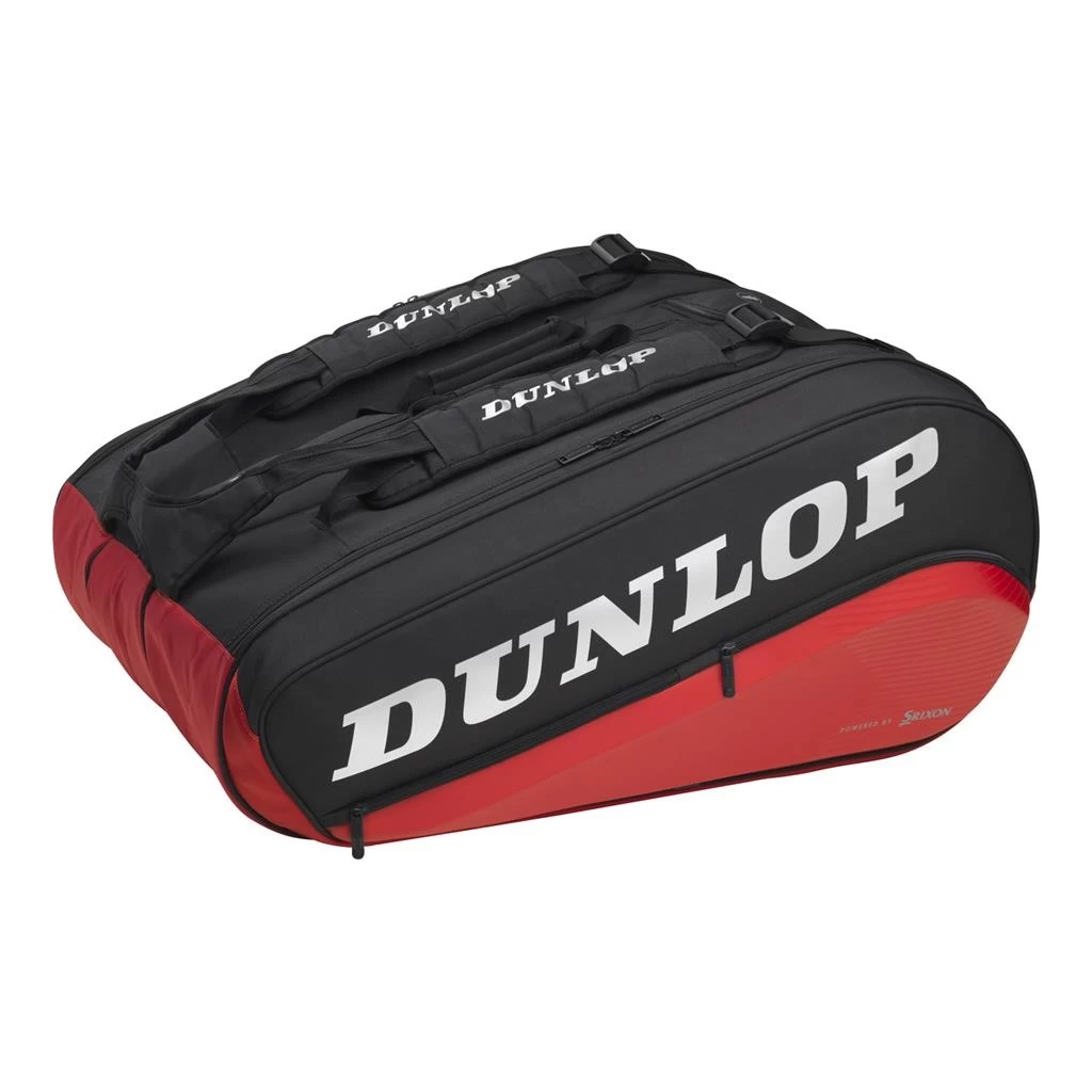 Dunlop Tennis-Racketbag Srixon CX Performance (Schlägertache, 3 Hauptfächer) Schwarz/rot 12er 3 Dunlop Tennis-Racketbag Srixon CX Performance (Schlägertache, 3 Hauptfächer) Schwarz/rot 12er