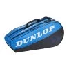 Dunlop Tennis-Racketbag FX Club (Schlägertasche, 2 Hauptfächer) Schwarz/blau 6er -Tennis Verkaufsgeschäft Dunlop 10337125 FX CLUB 6RKT Tennistasche 1200x1200 1