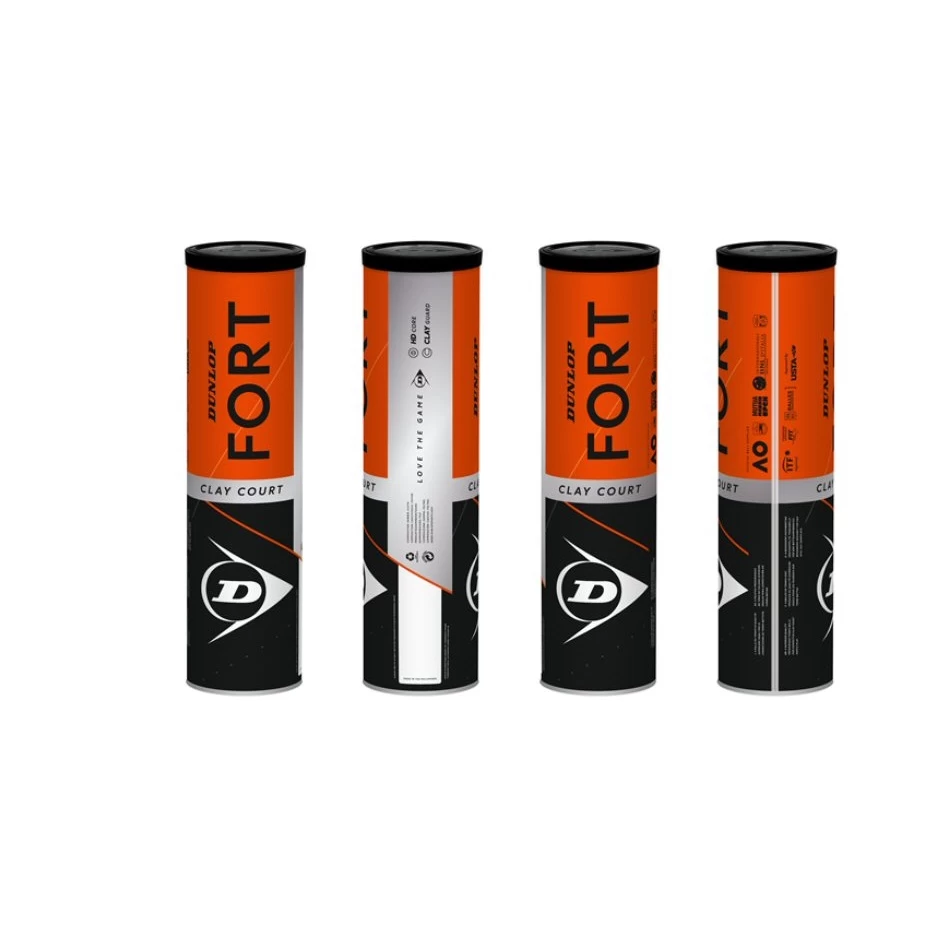 Dunlop Tennisbälle Fort Clay Court (Sandplatz) Dose 2x4er Bi-Pack 4 Dunlop Tennisbälle Fort Clay Court (Sandplatz) Dose 2x4er Bi-Pack – Bild 2
