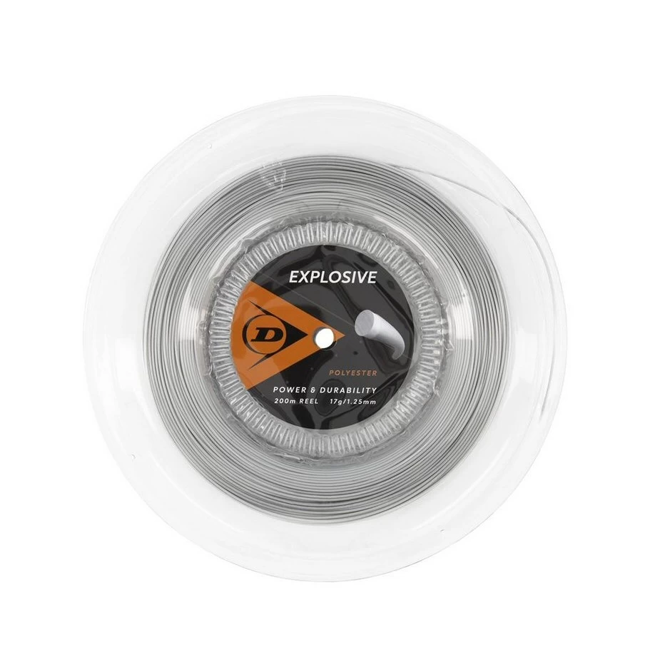 Dunlop Tennissaite Explosive (Haltbarkeit) Silber 200m Rolle 3 Dunlop Tennissaite Explosive (Haltbarkeit) Silber 200m Rolle