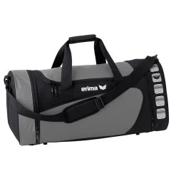 Erima Sporttasche Club 5 Größe S (28 Liter, 49x23x25cm) Granitgrau/schwarz