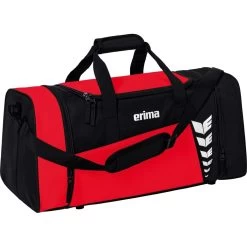 Erima Sporttasche Six Wings (Größe S - 28 Liter) Rot/schwarz 49x23x25cm