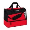Erima Sporttasche Six Wings Mit Bodenfach (Größe L - 94,5 Liter) Rot/schwarz 60x35x45cm