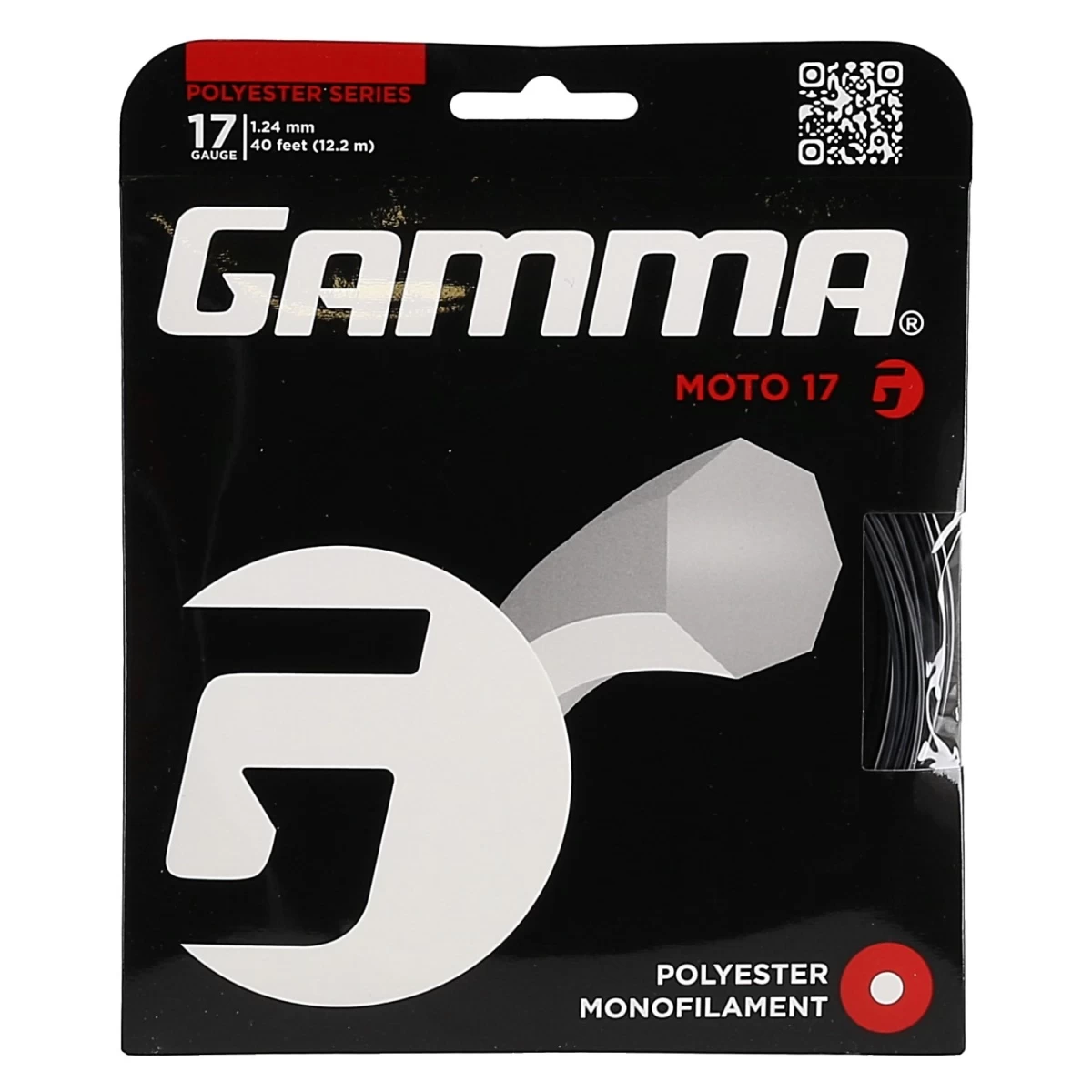 Gamma Tennissaite Moto (Haltbarkeit+Spin) Schwarz 12m Set 6 Gamma Tennissaite Moto (Haltbarkeit+Spin) Schwarz 12m Set – Bild 4