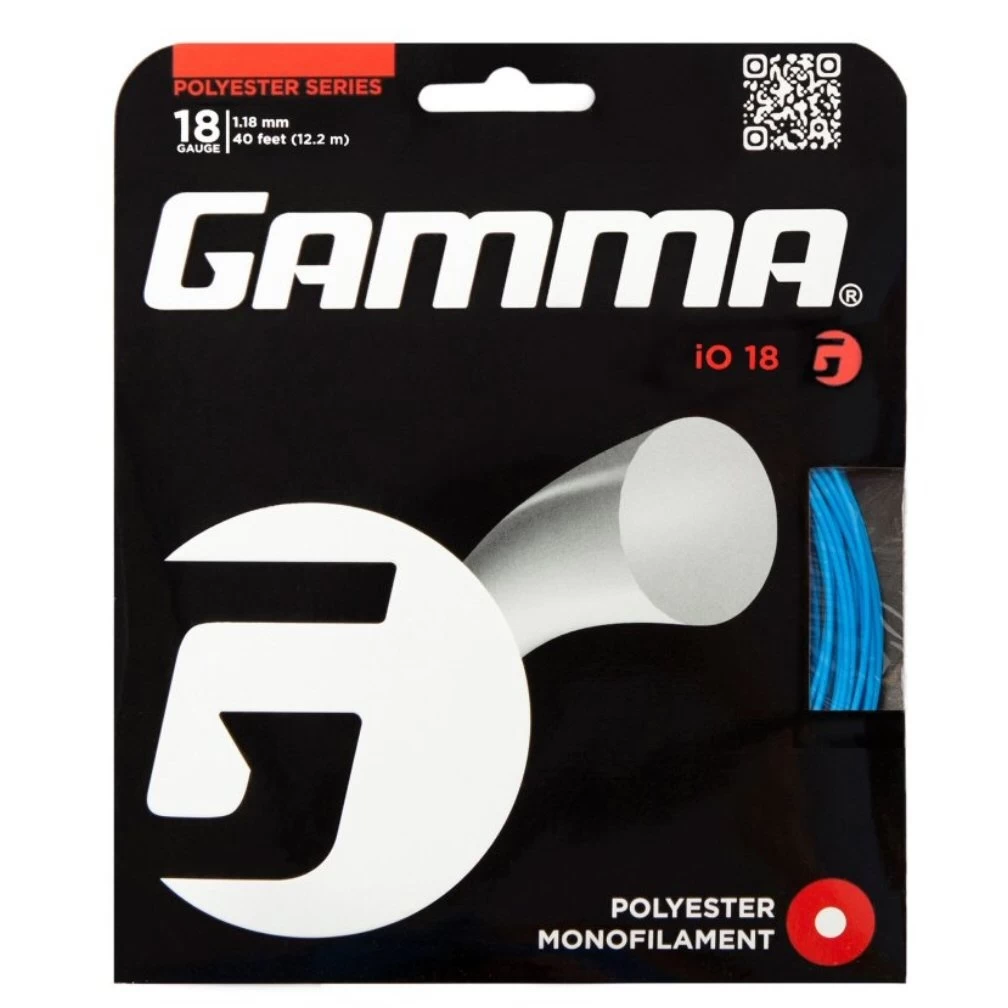 Gamma Tennissaite IO (Haltbarkeit+Power) Blau 12m Set 3 Gamma Tennissaite IO (Haltbarkeit+Power) Blau 12m Set