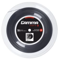 Gamma Tennissaite IO Soft (Haltbarkeit+Touch) Grau 200m Rolle