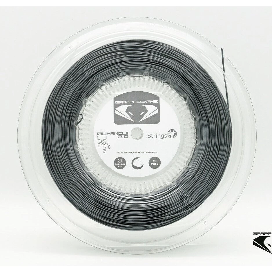 Grapplesnake Tennissaite Irukandji (Haltbarkeit+Spin) Grau 200m Rolle 3 Grapplesnake Tennissaite Irukandji (Haltbarkeit+Spin) Grau 200m Rolle