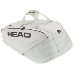 Tennis Verkaufsgeschäft 19 Head Tennis-Racketbag Pro X Racquet Bag XL (Schlägertasche, 2 Hauptfächer) 2023 Corduroy Weiss 12er