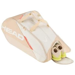 Head Tennis-Racketbag Tour Racquet Bag XL (Schlägertasche, 3 Hauptfächer) 2023 Weiss/champagne 12er -Tennis Verkaufsgeschäft Head 260803 CHYU CB Tour Racquet Tasche 3 1000x1000 1