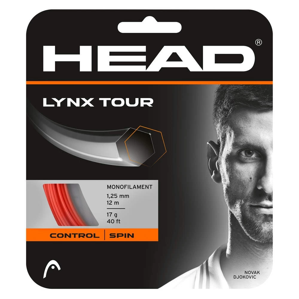 Head Tennissaite Lynx Tour (Kontrolle+Spin) Orange 12m Set 3 Head Tennissaite Lynx Tour (Kontrolle+Spin) Orange 12m Set