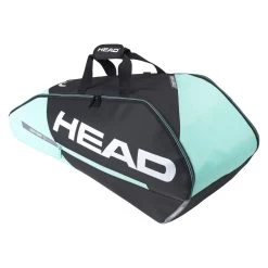 Tennis Verkaufsgeschäft 11 Head Tennis-Racketbag Tour Team (Schlägertasche, 2 Hauptfächer) Schwarz/mint 6R