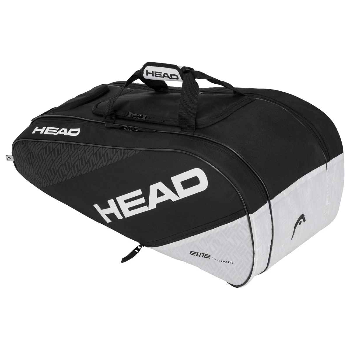 Head Tennis-Racketbag (Schlägertasche) Elite Allcourt Schwarz/weiss - 2 Hauptfächer 3 Head Tennis-Racketbag (Schlägertasche) Elite Allcourt Schwarz/weiss - 2 Hauptfächer