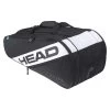 Head Tennis-Racketbag Elite Allcourt (Schlägertasche, 2 Hauptfächer) Schwarz/weiss