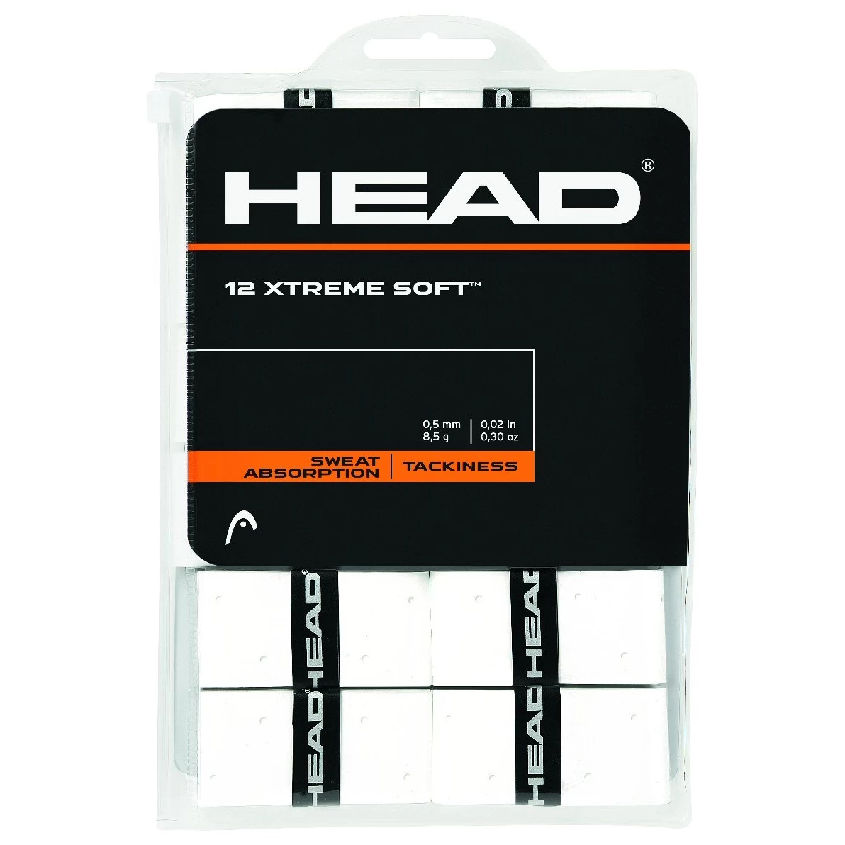 Head Overgrip Xtreme Soft 0.5mm Weiss 12er Clip-Beutel 3 Head Overgrip Xtreme Soft 0.5mm Weiss 12er Clip-Beutel