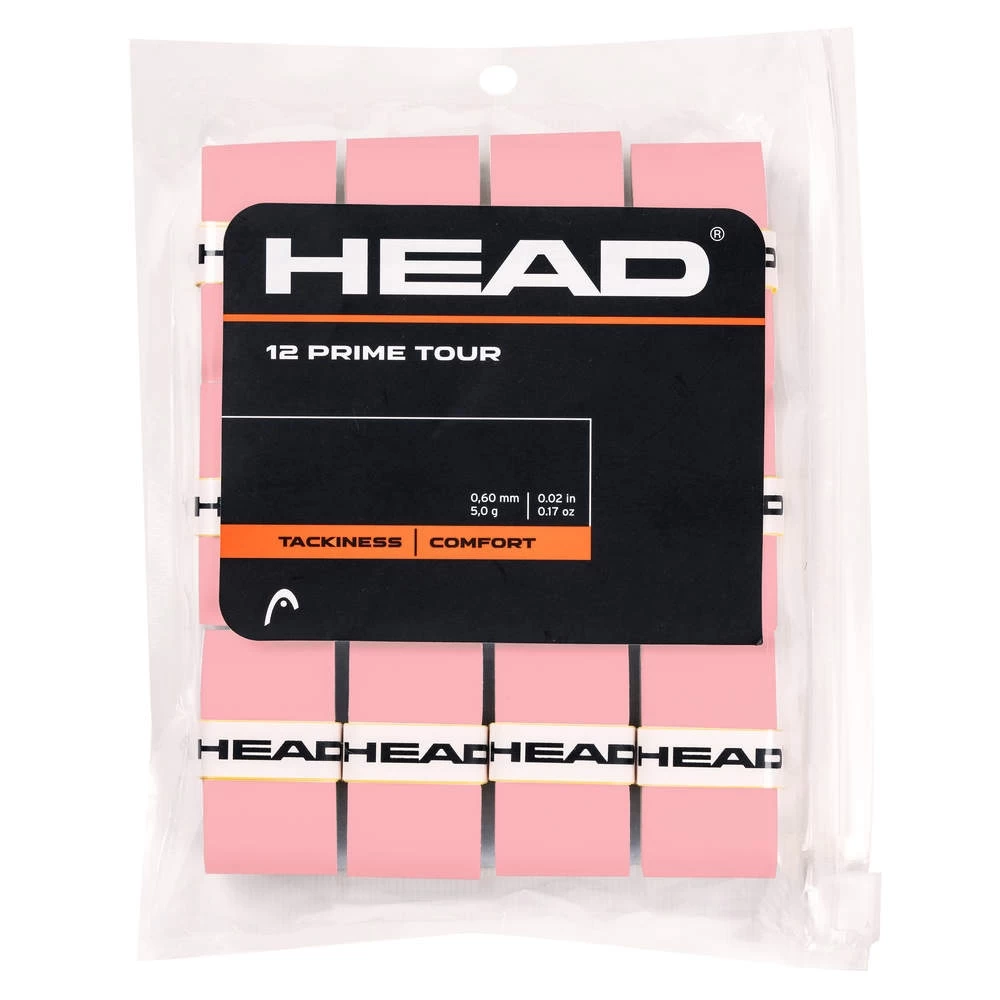 Head Overgrip Prime Tour 0.6 Mm (Komfort, Griffigkeit) Pink 12er Clip-Beutel 3 Head Overgrip Prime Tour 0.6 Mm (Komfort, Griffigkeit) Pink 12er Clip-Beutel