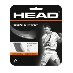 Head Tennissaite Sonic Pro (Haltbarkeit) Schwarz 12m Set
