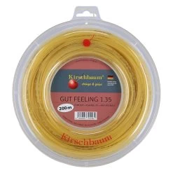 Kirschbaum Tennissaite Gut Feeling (Armschonung+Touch) Natur 200m Rolle