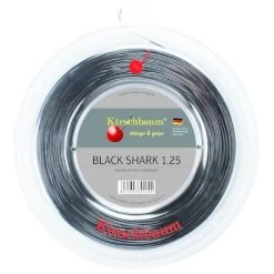 Kirschbaum Tennissaite Black Shark (Haltbarkeit+Spin) Schwarz 200m Rolle