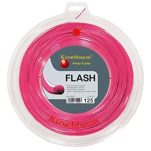Kirschbaum Tennissaite Flash (Haltbarkeit+Power) Pink 200m Rolle 3 Kirschbaum Tennissaite Flash (Haltbarkeit+Power) Pink 200m Rolle