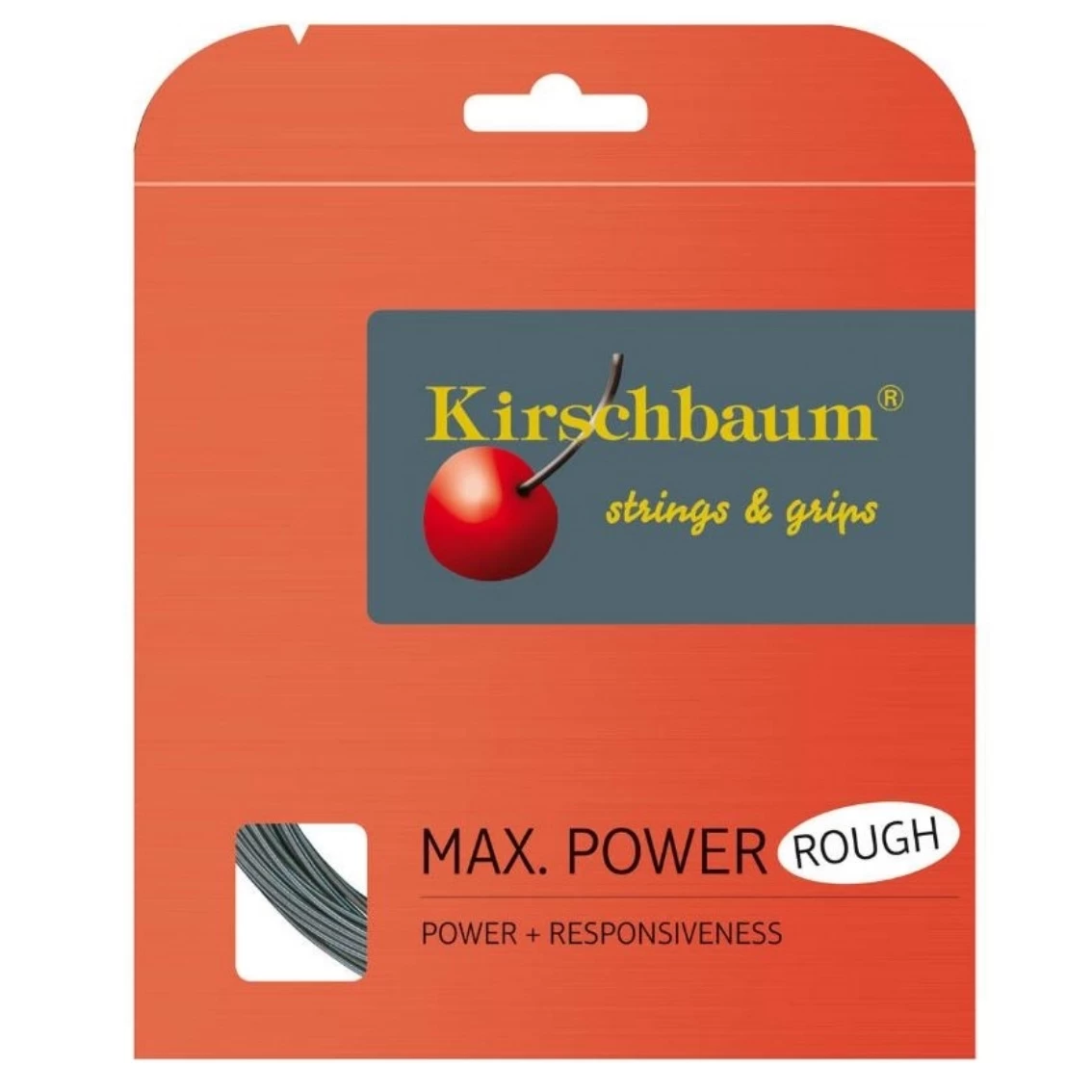 Kirschbaum Tennissaite Max Power Rough (Haltbarkeit+Spin) Silber 12m Set 3 Kirschbaum Tennissaite Max Power Rough (Haltbarkeit+Spin) Silber 12m Set