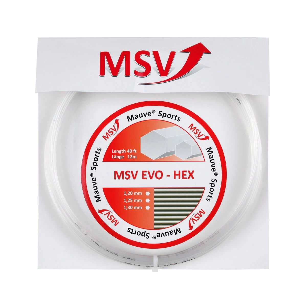 MSV Tennissaite Evo Hex Chrystal 12m Set 3 MSV Tennissaite Evo Hex Chrystal 12m Set