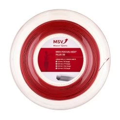 MSV Tennissaite Focus Hex Plus 38 (Haltbarkeit+Spin) Rot 200m Rolle
