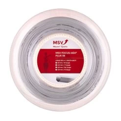 MSV Tennissaite Focus Hex Plus 38 (Haltbarkeit+Spin) Weiss 200m Rolle