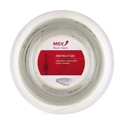 MSV Tennissaite Multi Q10 1.30mm (Armschonung+Touch) Weiss 200m Rolle