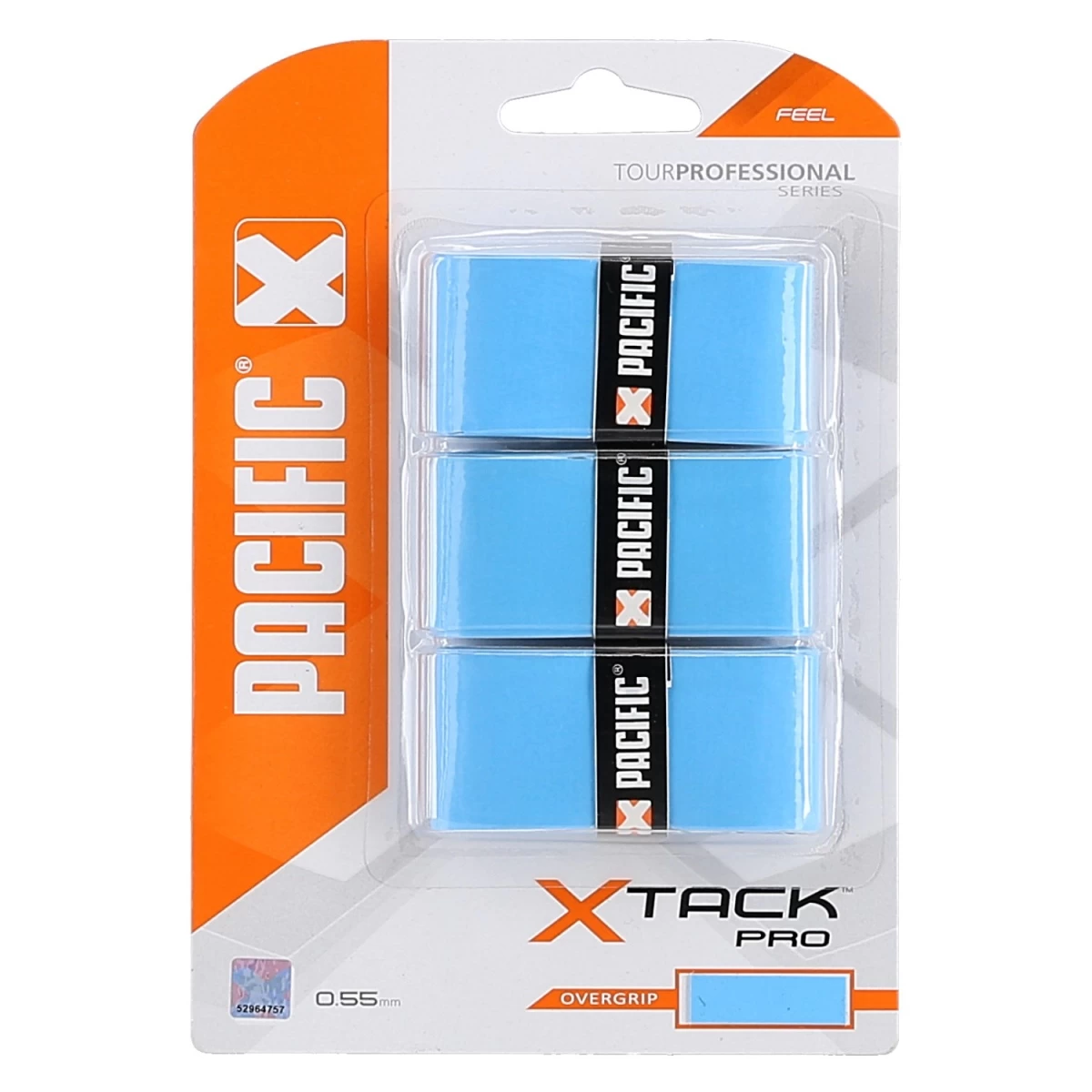 Pacific Overgrip XTack Pro 0.55mm Hellblau 3er 3 Pacific Overgrip XTack Pro 0.55mm Hellblau 3er
