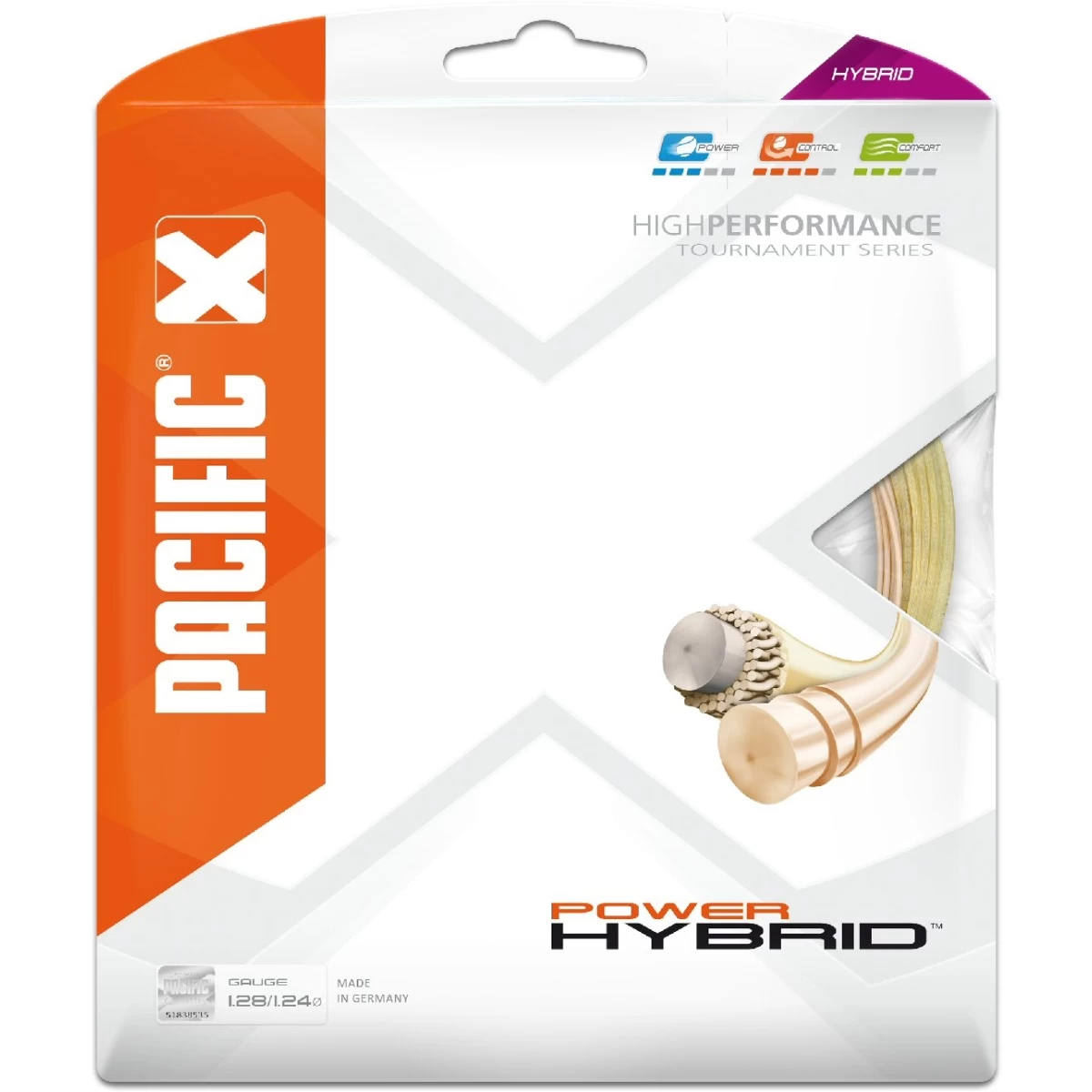 Pacific Tennissaite Power Hybrid Natur 2x 6,5m Set 3 Pacific Tennissaite Power Hybrid Natur 2x 6,5m Set