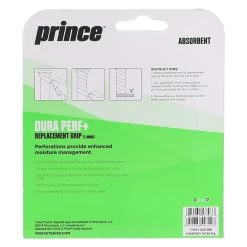 Prince Basisband Dura Perf+ 1.9mm (perforiert, Schweissabsorption) Schwarz - 1 Stück -Tennis Verkaufsgeschäft PRINCE 7H551020 GRIFFBAND DURA PERF PLUS 2 1200x1200 1