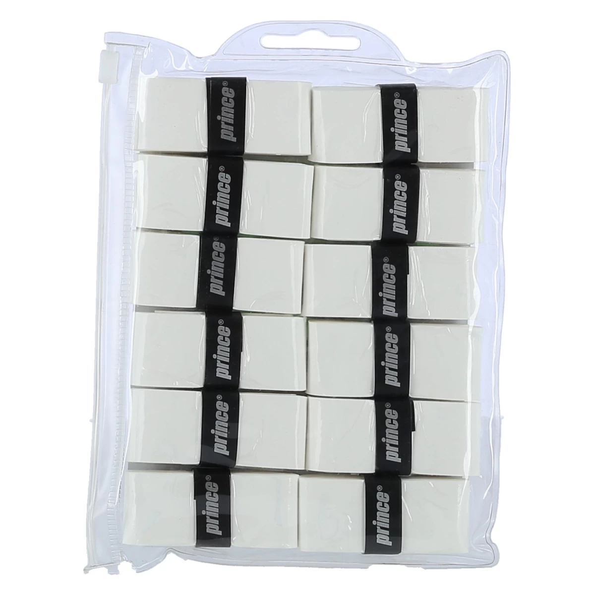 Prince Overgrip Tacky Pro 0.6mm Weiss - 12 Stück Im Zip Beutel 4 Prince Overgrip Tacky Pro 0.6mm Weiss - 12 Stück Im Zip Beutel – Bild 2