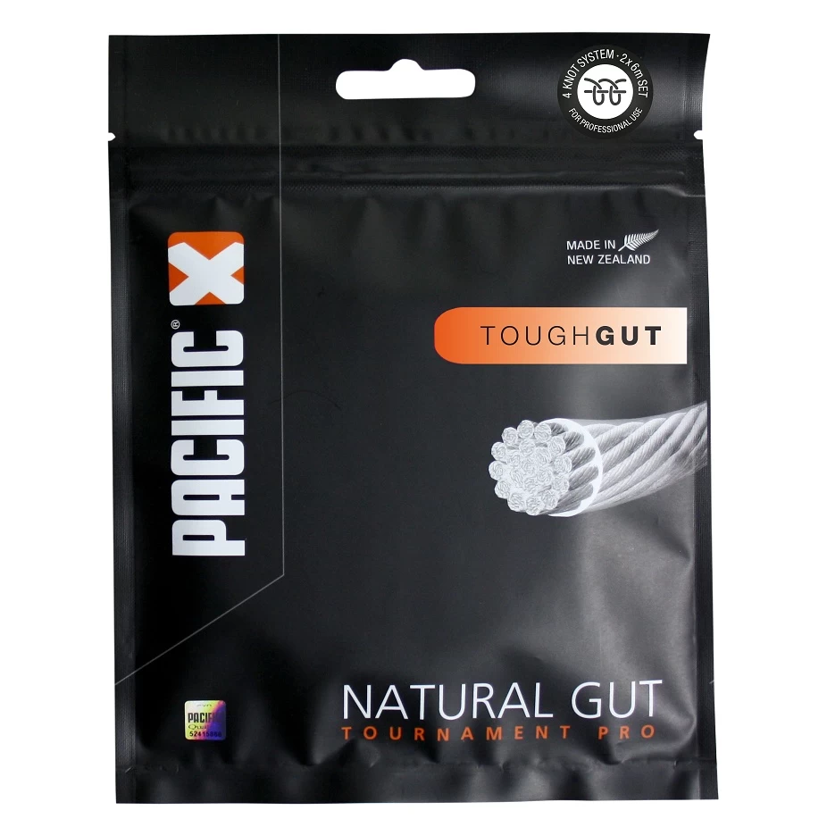 Pacific Tennis-Darmsaite Tournament Pro Tough Gut Natur 12m Set 3 Pacific Tennis-Darmsaite Tournament Pro Tough Gut Natur 12m Set