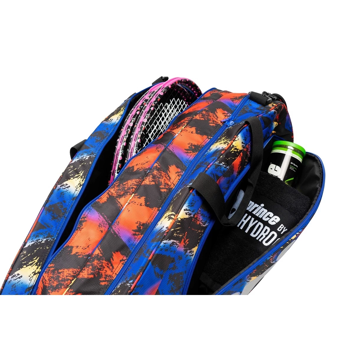 Prince Tennis-Racketbag Random (Schlägertasche, 2 Hauptfächer) Schwarz 9er 4 Prince Tennis-Racketbag Random (Schlägertasche, 2 Hauptfächer) Schwarz 9er – Bild 2