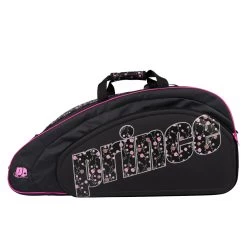 Prince Tennis-Racketbag (Schlägertasche, 2 Hauptfächer) Lady Mary Schwarz/pink 6er
