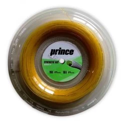 Prince Tennissaite Synthetic Gut Original (Haltbarkeit+Allround) Gold 100 Meter Rolle