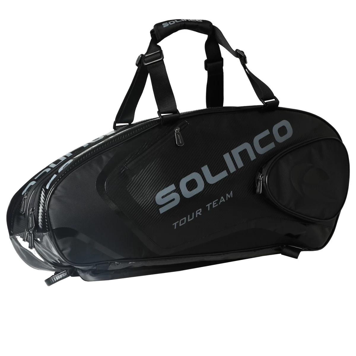 Solinco Racketbag Tour Team Blackout (Schlägertasche, 2 Hauptfächer, Thermofach) Schwarz 6er 3 Solinco Racketbag Tour Team Blackout (Schlägertasche, 2 Hauptfächer, Thermofach) Schwarz 6er