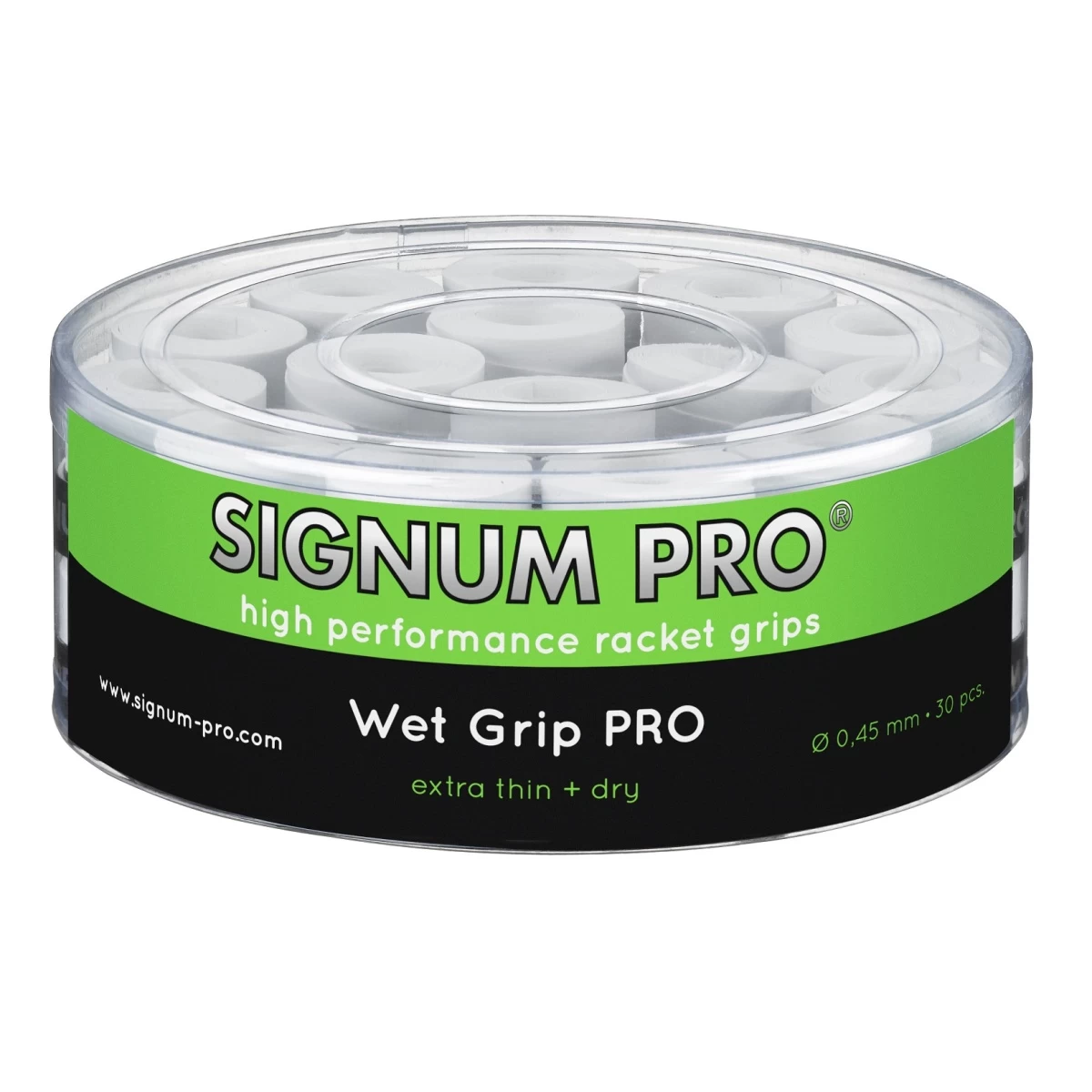 Signum Pro Overgrip Wet Pro 0.45mm Weiss 30er Box 3 Signum Pro Overgrip Wet Pro 0.45mm Weiss 30er Box