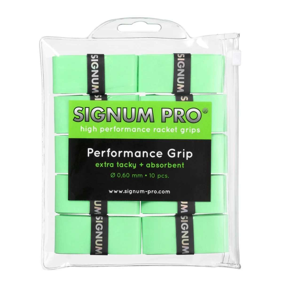 Signum Pro Overgrip Performance 0.6mm Limegrün 10er Clip-Beutel 3 Signum Pro Overgrip Performance 0.6mm Limegrün 10er Clip-Beutel