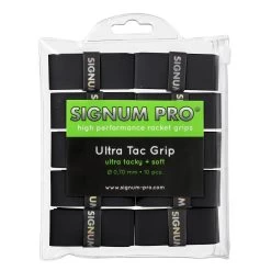 Signum Pro Overgrip Ultra Tac 0.70mm Schwarz 10er Clip-Beutel