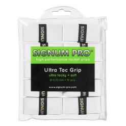 Signum Pro Overgrip Ultra Tac 0.70mm Weiss 10er Clip-Beutel