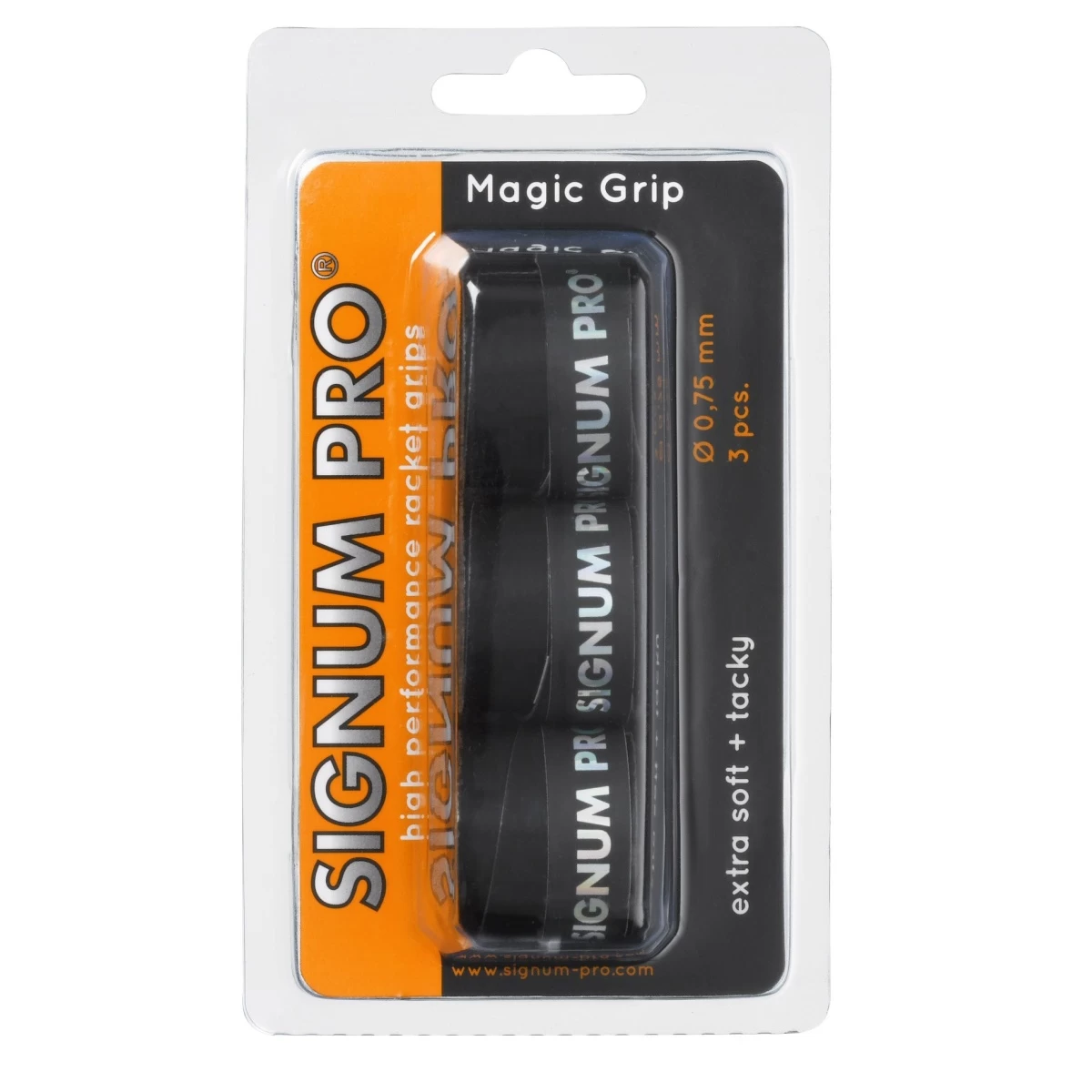 Signum Pro Overgrip Magic 0.75mm Schwarz 3er 3 Signum Pro Overgrip Magic 0.75mm Schwarz 3er