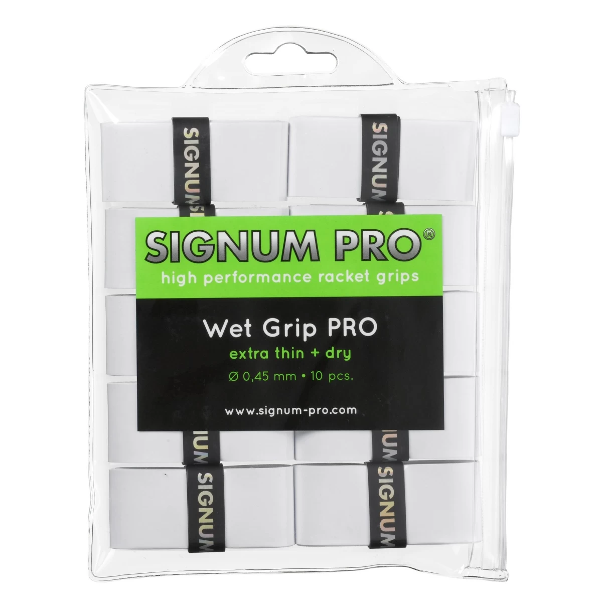 Signum Pro Overgrip Wet Pro Weiss 10er Clip-Beutel 3 Signum Pro Overgrip Wet Pro Weiss 10er Clip-Beutel