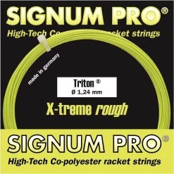 Signum Pro Tennissaite Triton (Haltbarkeit+Spin) Lemon 12m Set