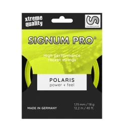 Signum Pro Tennissaite Polaris (Haltbarkeit+Power) Neongelb 12m Set