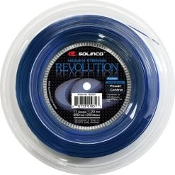 Solinco Tennissaite Revolution (Haltbarkeit+Power) Blau 200m Rolle