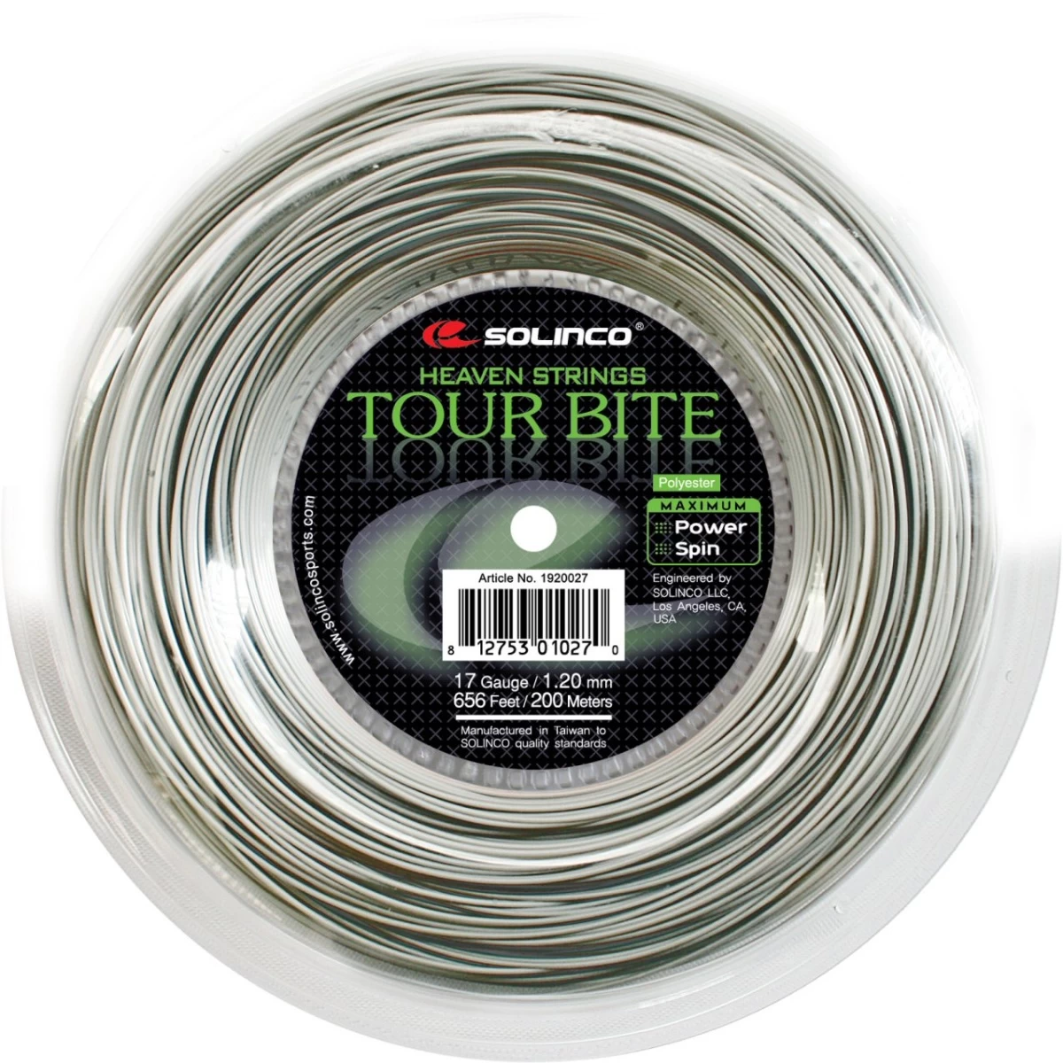 Solinco Tennissaite Tour Bite (Haltbarkeit+Spin) Silber 200m Rolle 3 Solinco Tennissaite Tour Bite (Haltbarkeit+Spin) Silber 200m Rolle