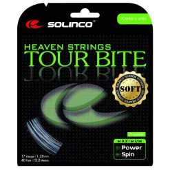 Solinco Tennissaite Tour Bite SOFT (Haltbarkeit+Touch) Silber 12m Set